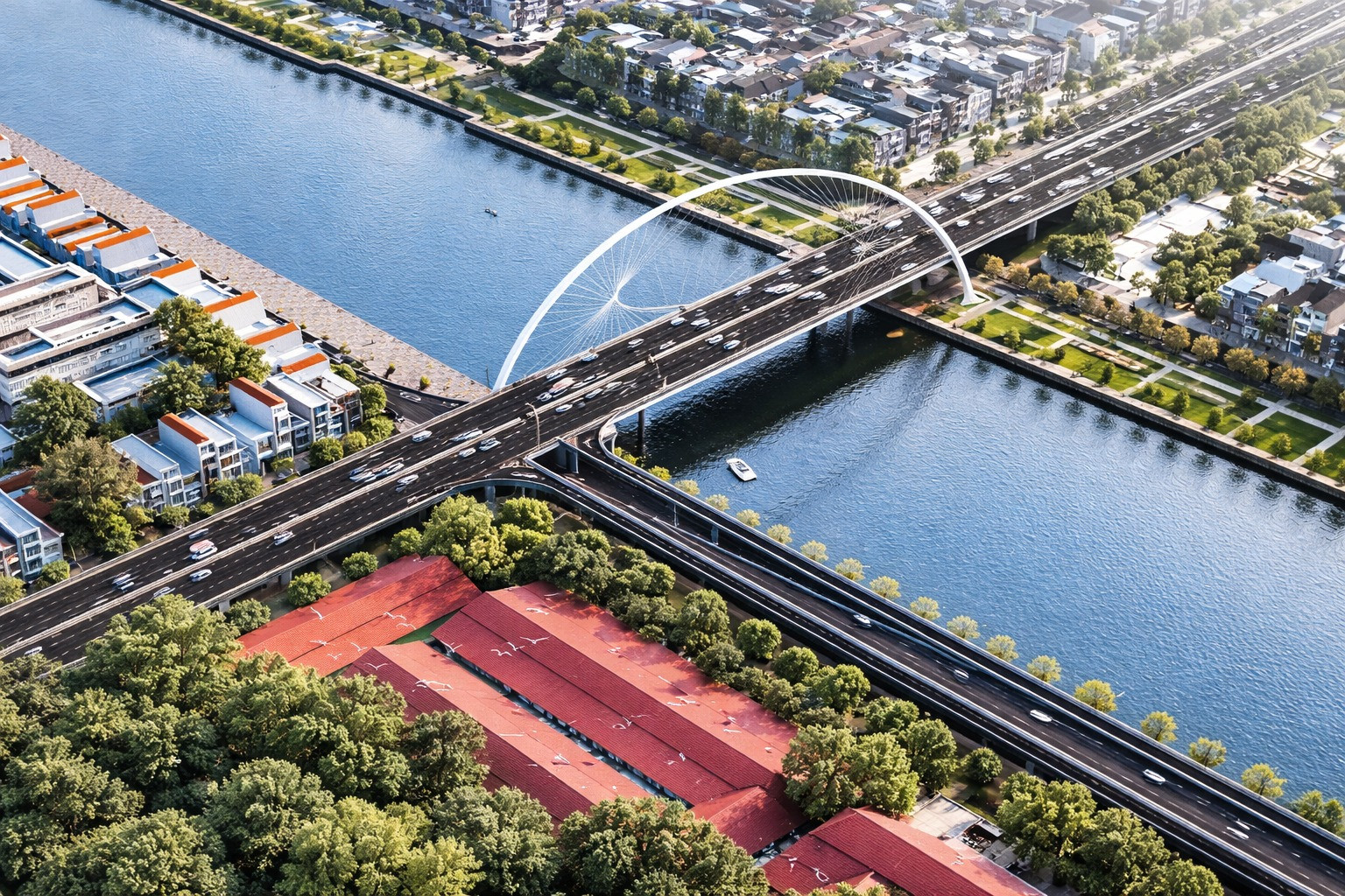 Mới nhất về dự án cầu đường hơn 6.300 tỷ được ví như trục giao thông hướng tâm chiến lược tại TP giàu nhất Việt Nam- Ảnh 2.