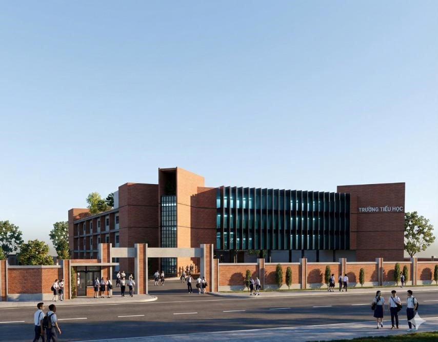 Phối cảnh Trường Tiểu học Bình Chuẩn 3. Nguồn ảnh: Phát Đạt