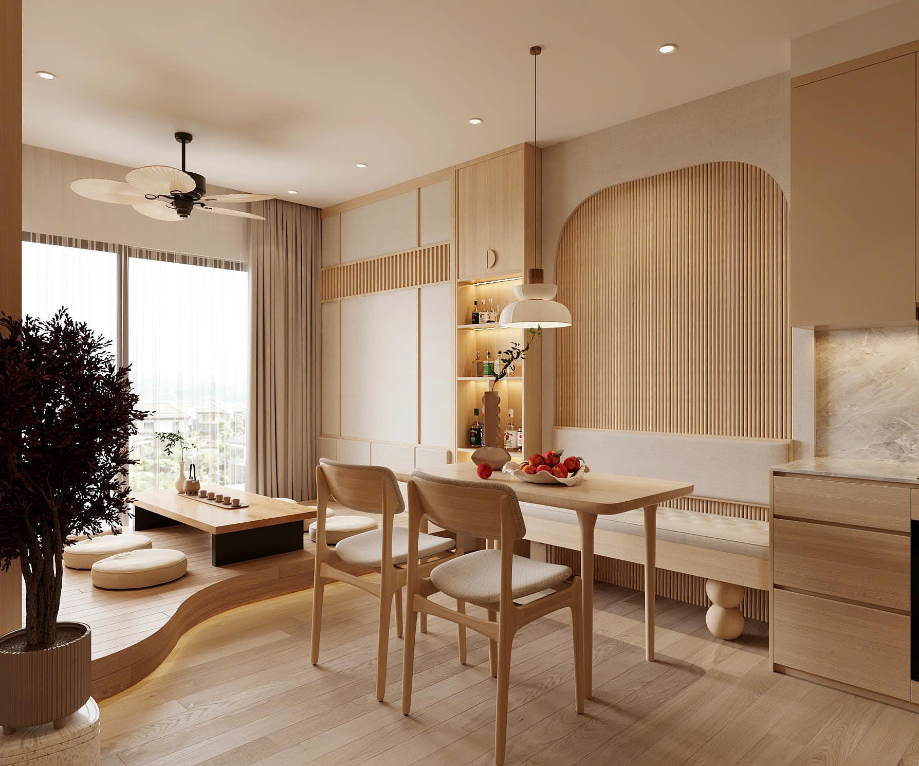 Sống trọn trong không gian đương đại đậm chất Japandi- Ảnh 3.