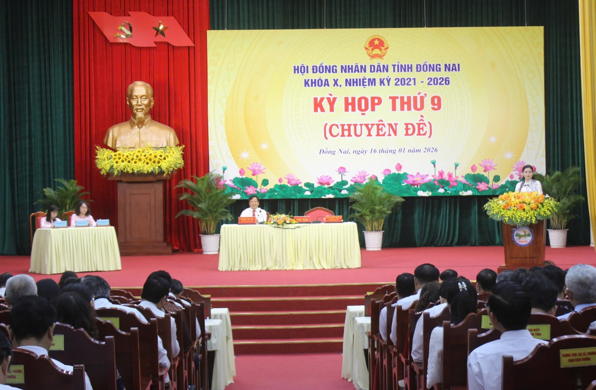 Toàn cảnh kỳ họp thứ 9 kỳ họp chuyên đề HĐND tỉnh Đồng Nai (Ảnh Báo Xây dựng)