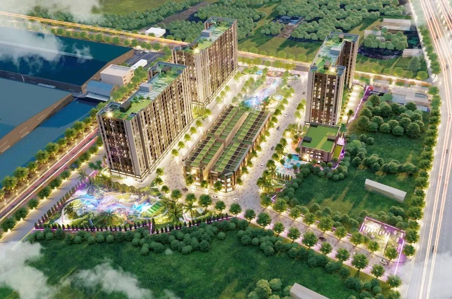 Phối cảnh dự án khu nhà ở xã hội Mỹ Xuân B1. Nguồn ảnh: Internet