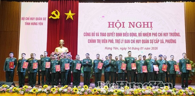 Điều động, bổ nhiệm 179 sĩ quan, quân nhân chuyên nghiệp về công tác tại Ban Chỉ huy Quân sự cấp xã - ảnh 1