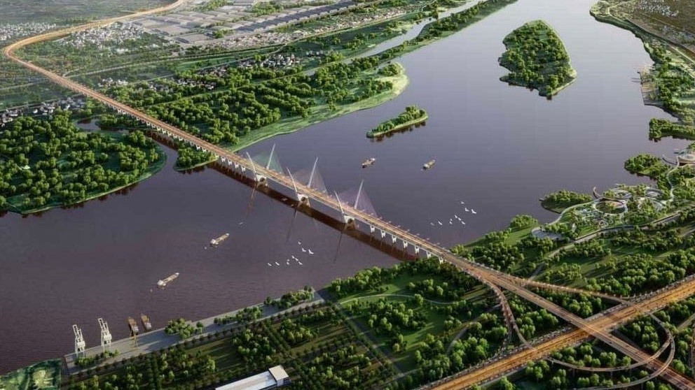 Khởi công tuyến đường gần 5.000 tỷ, kết nối tuyến cao tốc trọng điểm với siêu cầu vượt sông Hồng hơn 20.000 tỷ có 'bóng dáng' Vingroup- Ảnh 2.