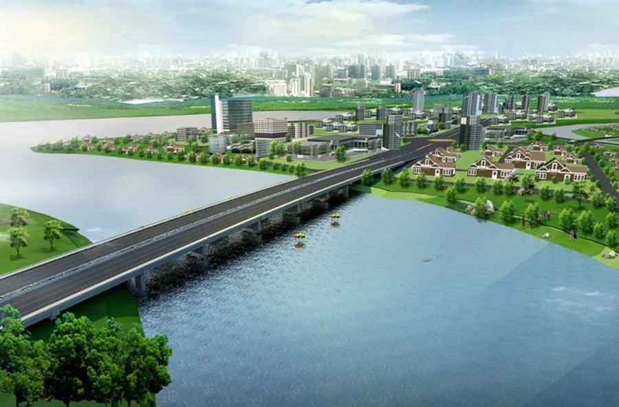 Chỉ 2 tuần nữa, chính thức thông xe cầu kết nối ‘siêu phường’ của Việt Nam- Ảnh 1.