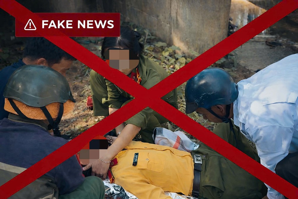 Thông tin ‘cán bộ công an bị người dân đâm tử vong khi tham gia cưỡng chế đất’ là sai sự thật - ảnh 1