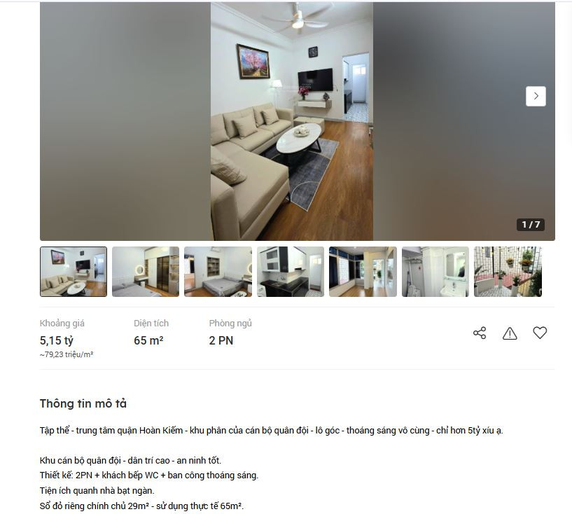 Giá nhà tập thể cũ tại Hà Nội 'leo thang'- Ảnh 4.