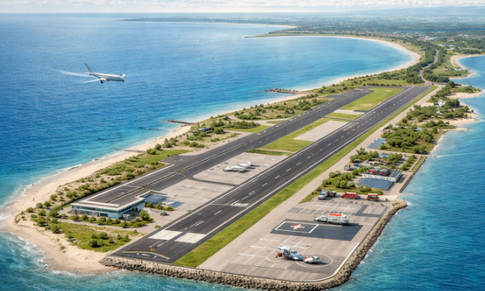 Việt Nam nghiên cứu xây sân bay lấn biển mới ở miền Tây- Ảnh 1. Việt Nam nghiên cứu xây sân bay lấn biển mới ở miền Tây- Ảnh 1.