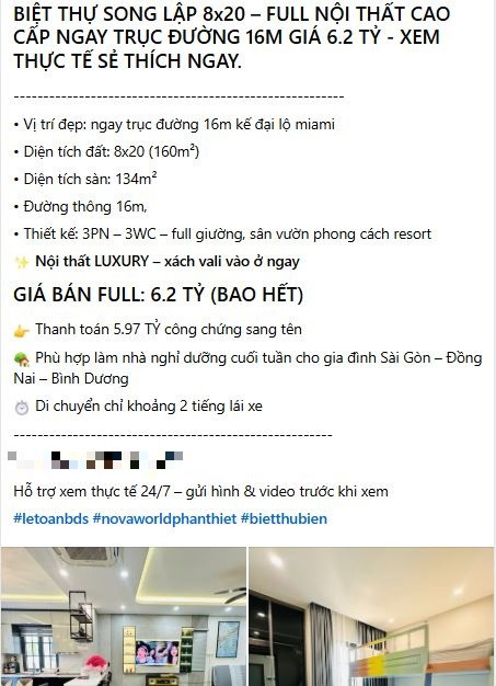 Loạt biệt thự, nhà phố tại đại đô thị nghỉ dưỡng lớn nhất Nam Trung Bộ của Novaland (NVL) đồng loạt 'cắt lỗ'?- Ảnh 1.