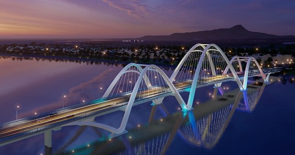 Sắp hoàn thiện cây cầu 1.300 tỷ bắc qua dòng sông lịch sử của miền Trung