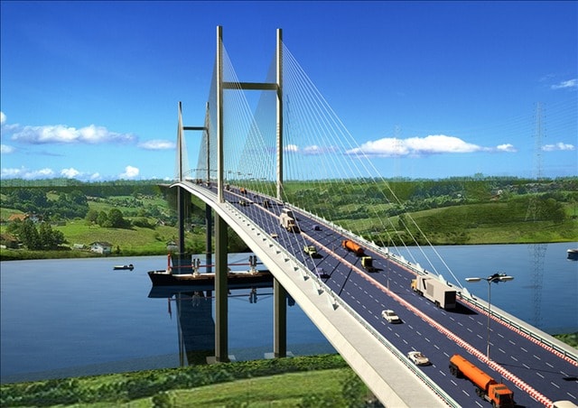 Sắp hợp long cầu dây văng tĩnh không cao nhất Việt Nam, nối thông miền Đông với miền Tây- Ảnh 1. Sắp hợp long cầu dây văng tĩnh không cao nhất Việt Nam, nối thông miền Đông với miền Tây- Ảnh 1.
