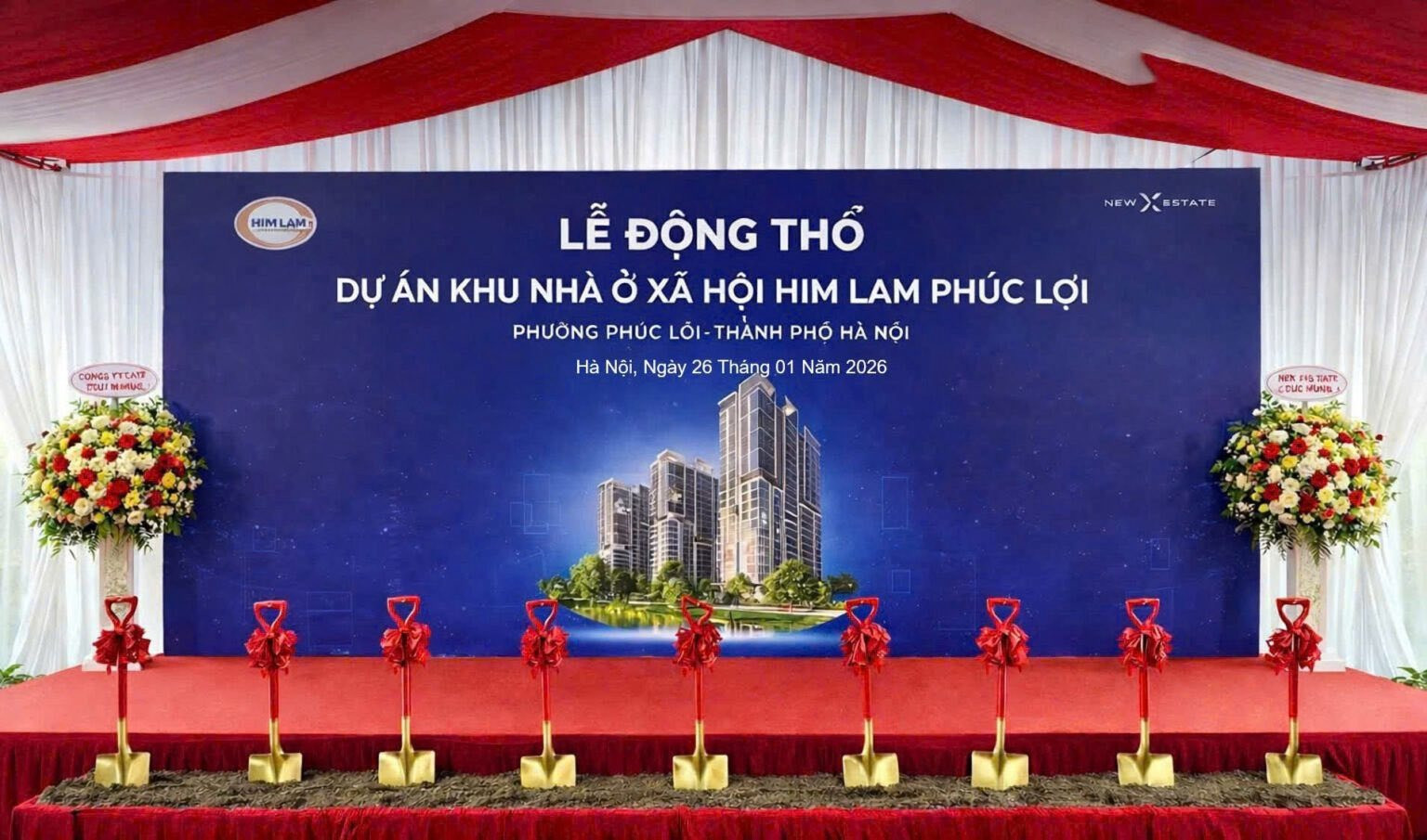 Hình ảnh tại lễ động thổ. Nguồn ảnh: Internet Hình ảnh tại lễ động thổ. Nguồn ảnh: Internet