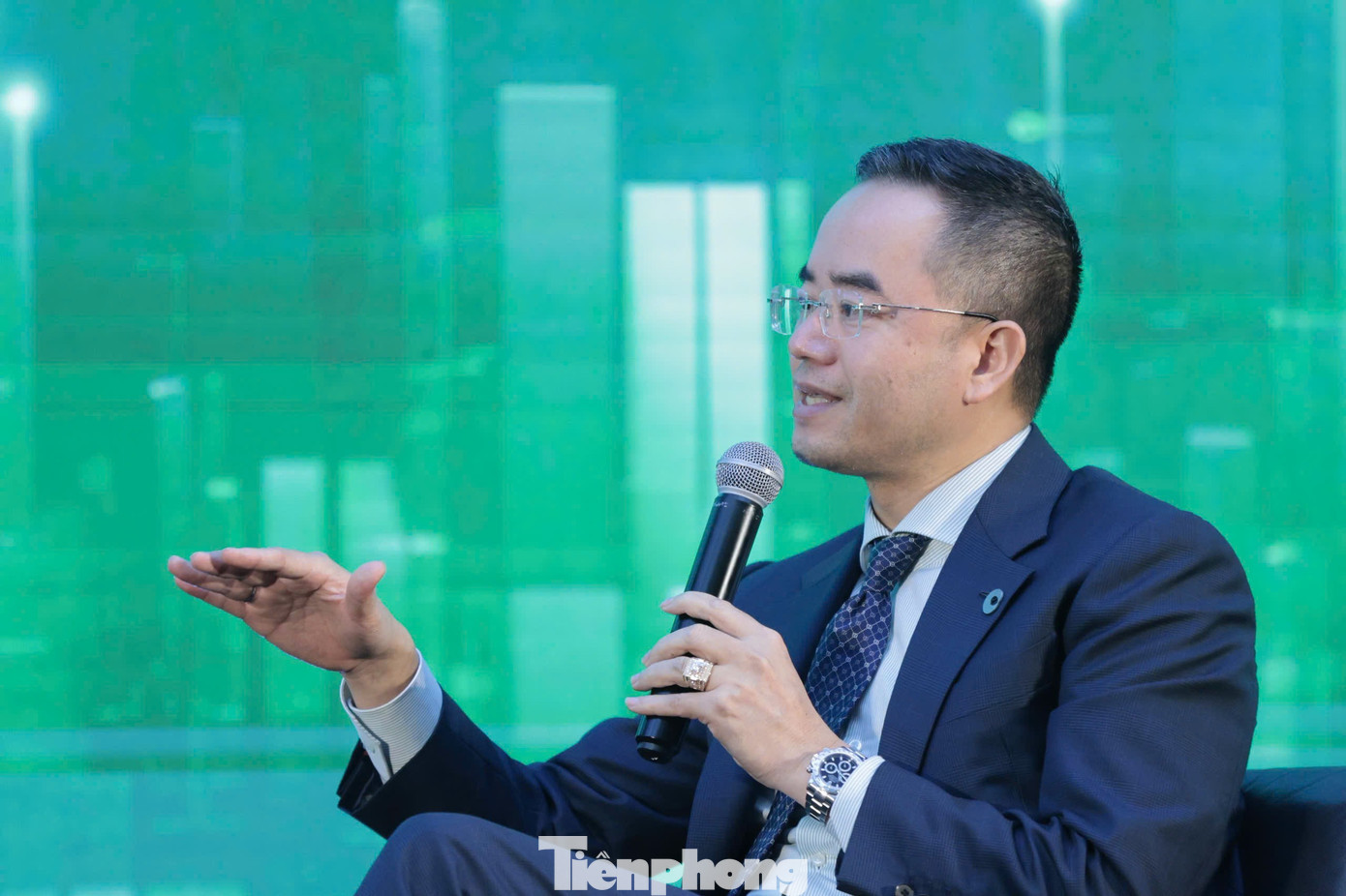 Ông Trần Quang Trung tại hội thảo của Báo Tiền Phong. Ảnh: Trọng Tài. tp-dam-quang-trung-onehousing.jpg