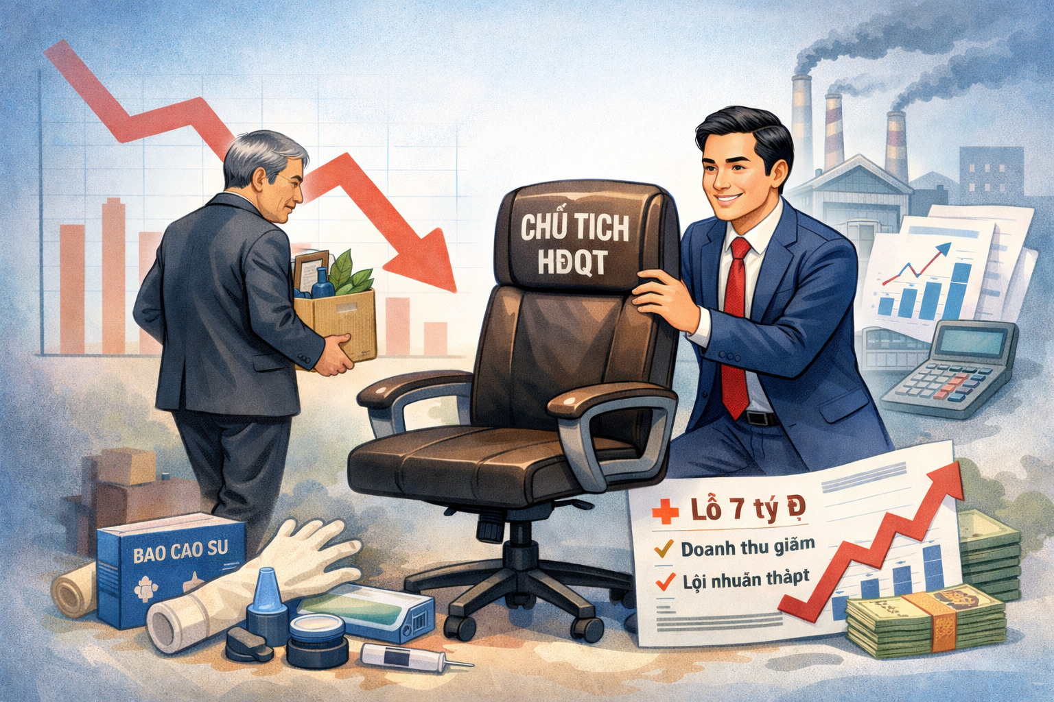 Chủ tịch HĐQT một doanh nghiệp ngành cao su y tế vừa bị miễn nhiệm