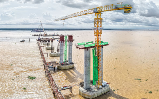 Cầu vượt sông 8.000 tỷ xoá bỏ toàn bộ các bến phà lâu đời, rút ngắn khoảng 80km từ miền Tây đến TP. HCM gặp khó- Ảnh 1.