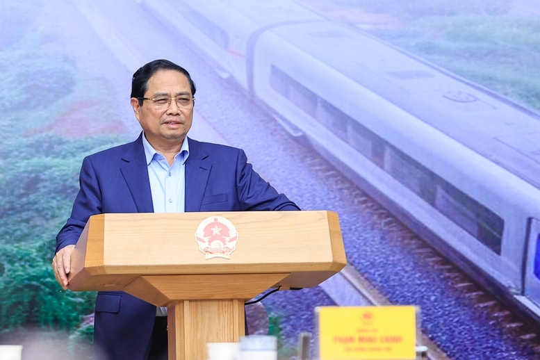 Thủ tướng Phạm Minh Chính phát biểu tại buổi làm việc. Nguồn ảnh: Báo Chính phủ