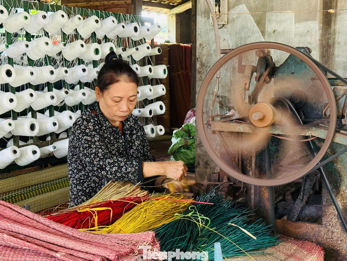 Gia đình bà Lê Thị Cơ (62 tuổi) cũng là một trong những hộ còn bám trụ với nghề qua ba thế hệ. Bà cho biết, hiện nay toàn bộ nguyên liệu cỏ lác đều phải mua từ nơi khác, chi phí đầu vào ngày càng tăng. Giá bán chiếu dao động từ 65.000 - 80.000 đồng/chiếc, trừ chi phí và tiền công thợ, mỗi sản phẩm chỉ lãi vài nghìn đồng. tp-3878.jpg