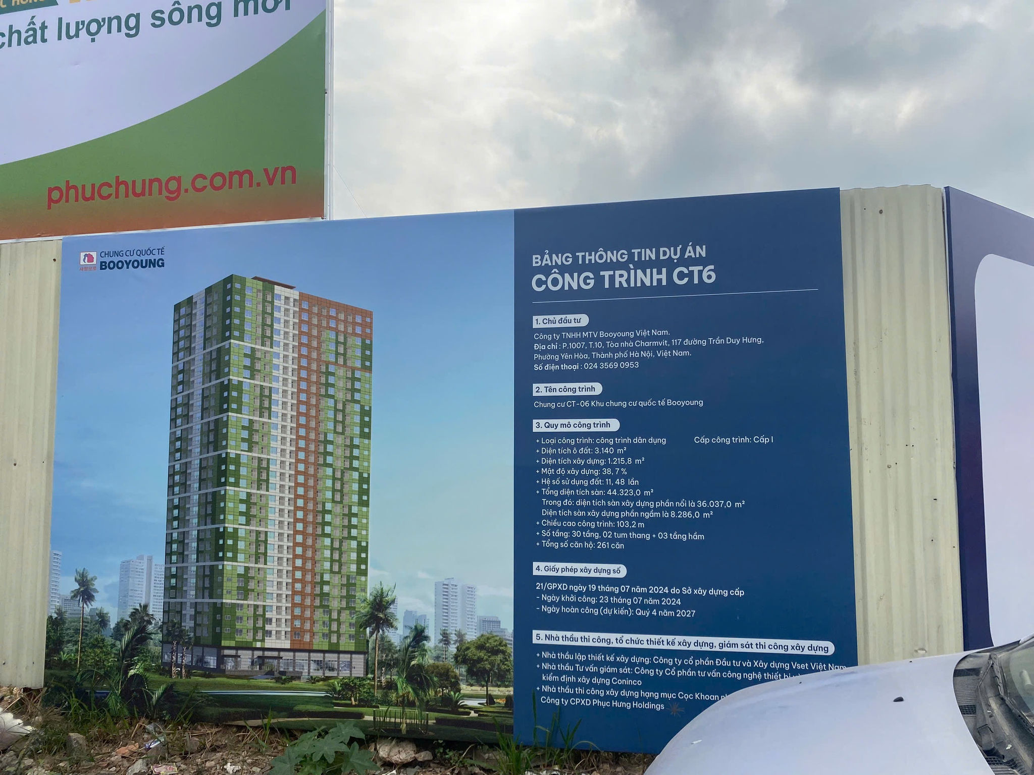 Thông tin dự án CT6 tại Khu chung cư quốc tế Booyoung Thông tin dự án CT6 tại Khu chung cư quốc tế Booyoung