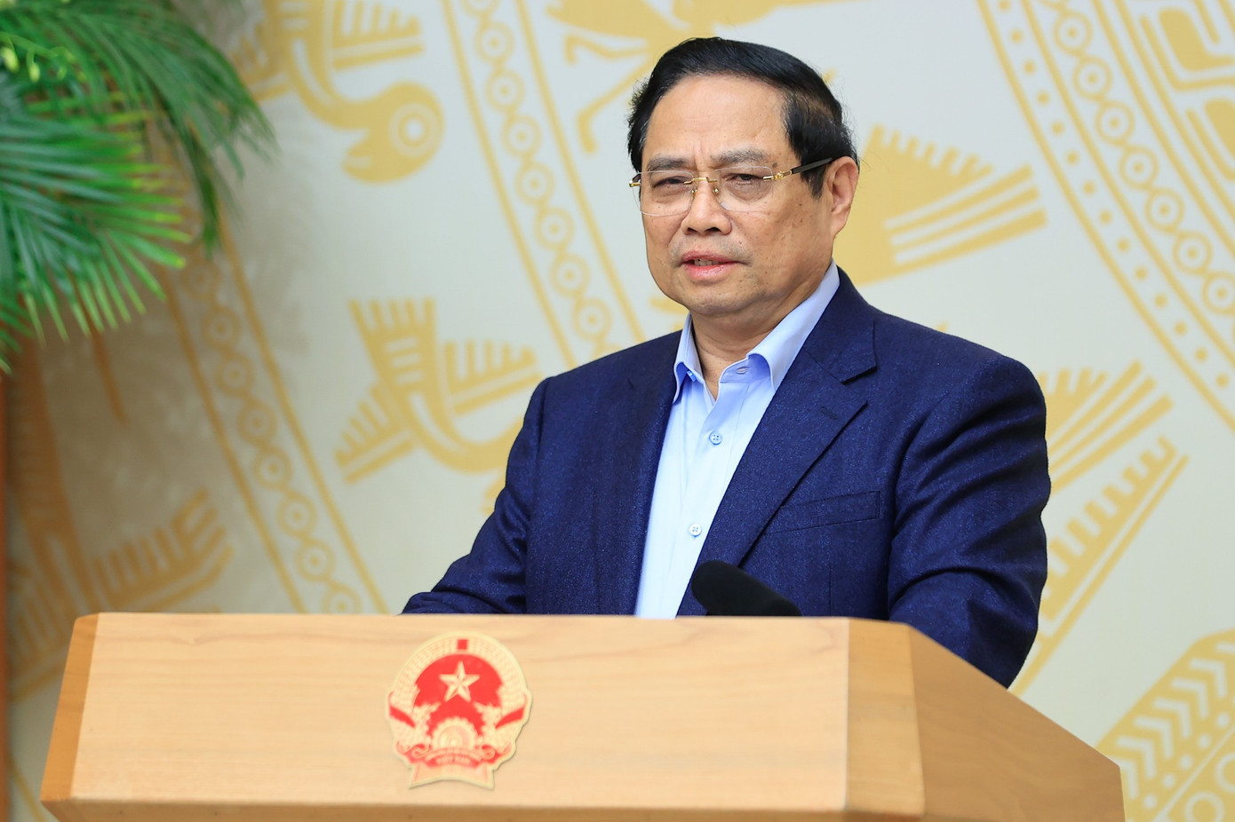 Thủ tướng Phạm Minh Chính phát biểu. Ảnh: VGP 21ttgktnn.jpg