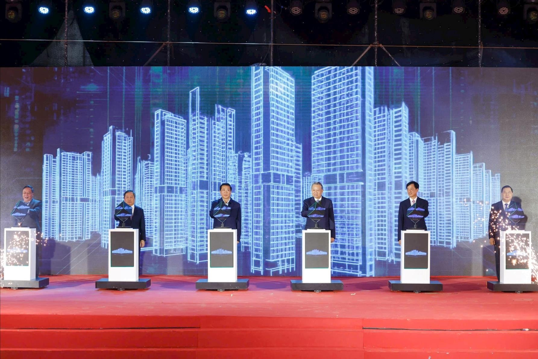 Tổng Bí thư Tô Lâm dự lễ khởi công dự án Khu đô thị đa mục tiêu tại Hà Nội