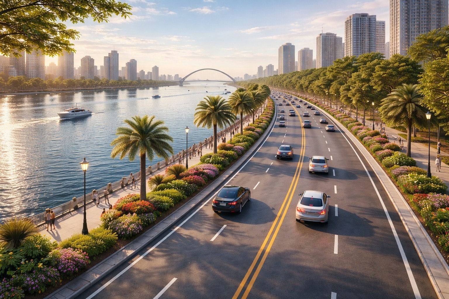 Tỉnh giàu có của Việt Nam chính thức khởi công tuyến đường gần nghìn tỷ, 'đánh thức' không gian ven dòng sông biểu tượng- Ảnh 2.