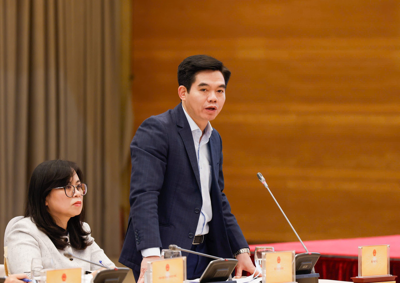 Cục trưởng Cục Tiền lương và Bảo hiểm xã hội Phạm Trường Giang. Ảnh: Như Ý 42luongthuong3.jpg