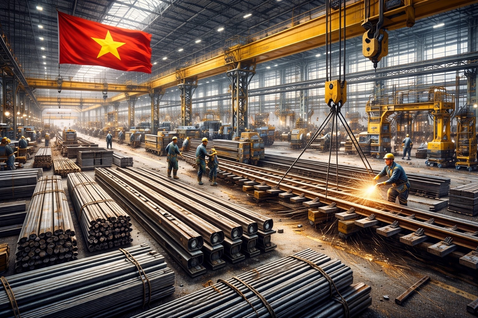 7 ngày tới, siêu tổ hợp công nghiệp đường sắt hơn 17.000 tỷ đầu tiên của Việt Nam buộc phải đạt dấu mốc này- Ảnh 1. 7 ngày tới, siêu tổ hợp công nghiệp đường sắt hơn 17.000 tỷ đầu tiên của Việt Nam buộc phải đạt dấu mốc này- Ảnh 1.