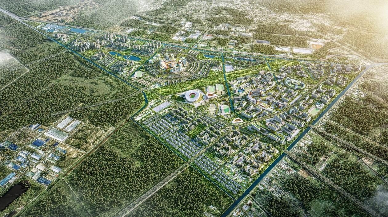 Sắp khởi công khu đô thị đại học quốc tế 59.000 tỷ có bóng dáng Vingroup: Quy mô 135.000 người, tại siêu đô thị giàu có của Việt Nam - Ảnh 1. Sắp khởi công khu đô thị đại học quốc tế 59.000 tỷ có bóng dáng Vingroup: Quy mô 135.000 người, tại siêu đô thị giàu có của Việt Nam - Ảnh 1.