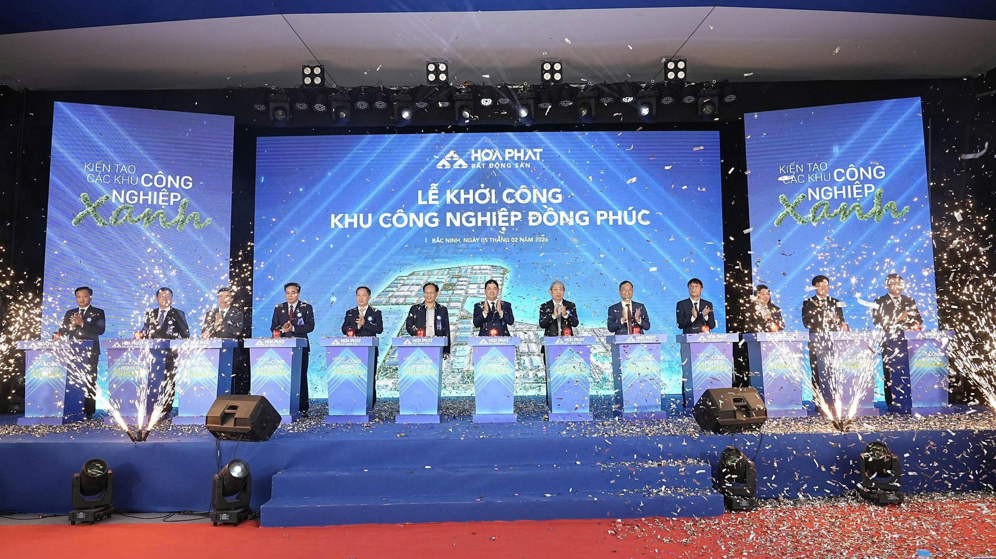 Hình ảnh tại lễ khởi công. Nguồn ảnh: Hòa Phát Hình ảnh tại lễ khởi công. Nguồn ảnh: Hòa Phát