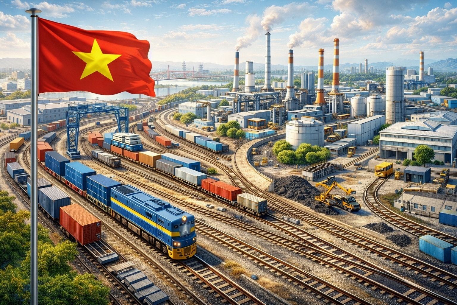 7 ngày tới, siêu tổ hợp công nghiệp đường sắt hơn 17.000 tỷ đầu tiên của Việt Nam buộc phải đạt dấu mốc này- Ảnh 2. 7 ngày tới, siêu tổ hợp công nghiệp đường sắt hơn 17.000 tỷ đầu tiên của Việt Nam buộc phải đạt dấu mốc này- Ảnh 2.
