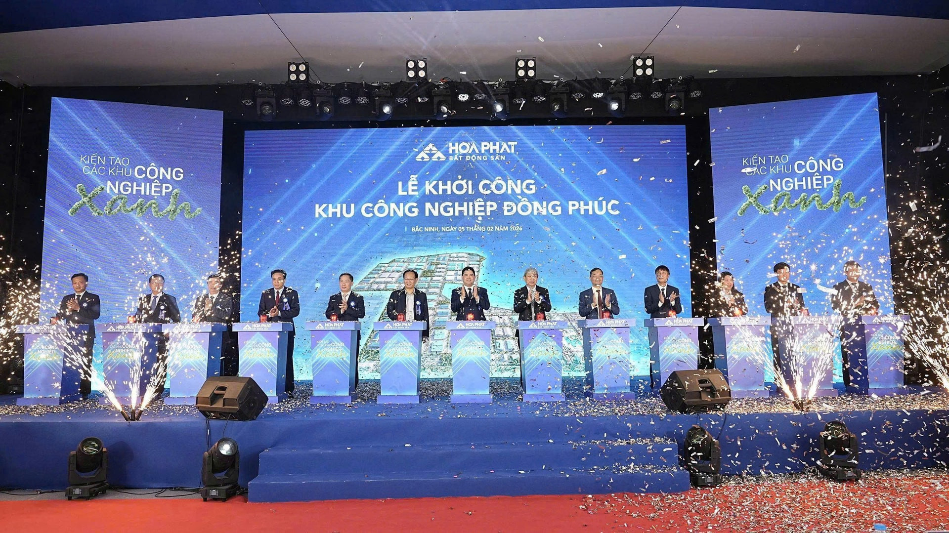 Hòa Phát (HPG) khởi công dự án khu công nghiệp gần 355ha tại Bắc Ninh