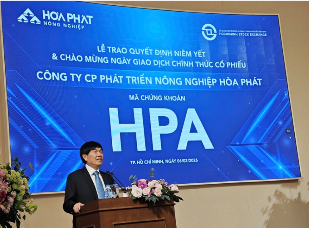 Nông nghiệp Hòa Phát (HPA) chính thức lên sàn HoSE, vốn hóa cán mốc 12.400 tỷ đồng