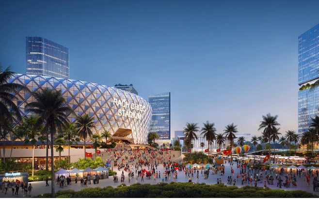 Việt Nam sắp c&oacute; th&ecirc;m 1 s&acirc;n vận động mới sức chứa gấp đ&ocirc;i s&acirc;n Mỹ Đ&igrave;nh, do c&ocirc;ng ty nổi tiếng h&agrave;ng đầu thế giới thiết kế- Ảnh 1.