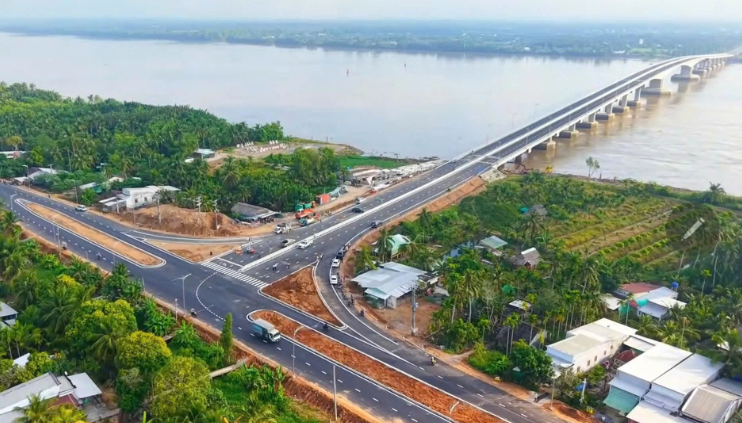 Cầu vượt sông 8.000 tỷ xoá bỏ toàn bộ các bến phà lâu đời, rút ngắn khoảng 80km từ miền Tây đến TP. HCM nguy cơ chậm tiến độ- Ảnh 2.