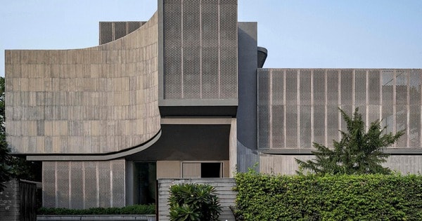 Ngôi nhà cong độc đáo giữa sa mạc Jaipur