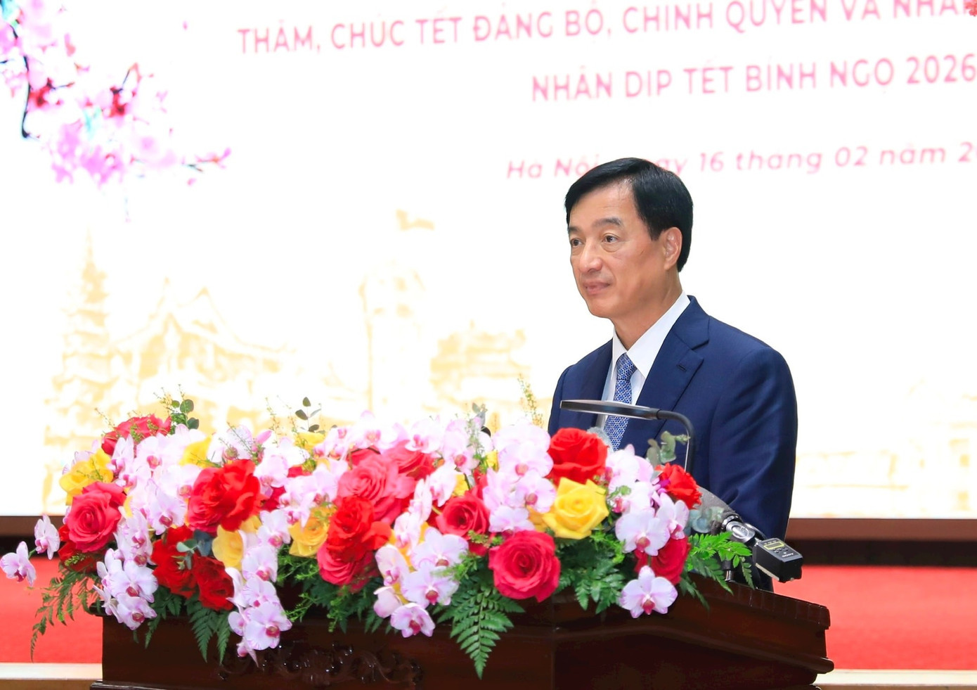 Bí thư Thành ủy Hà Nội Nguyễn Duy Ngọc phát biểu. Ảnh: HNM. 162-tbt5.jpg