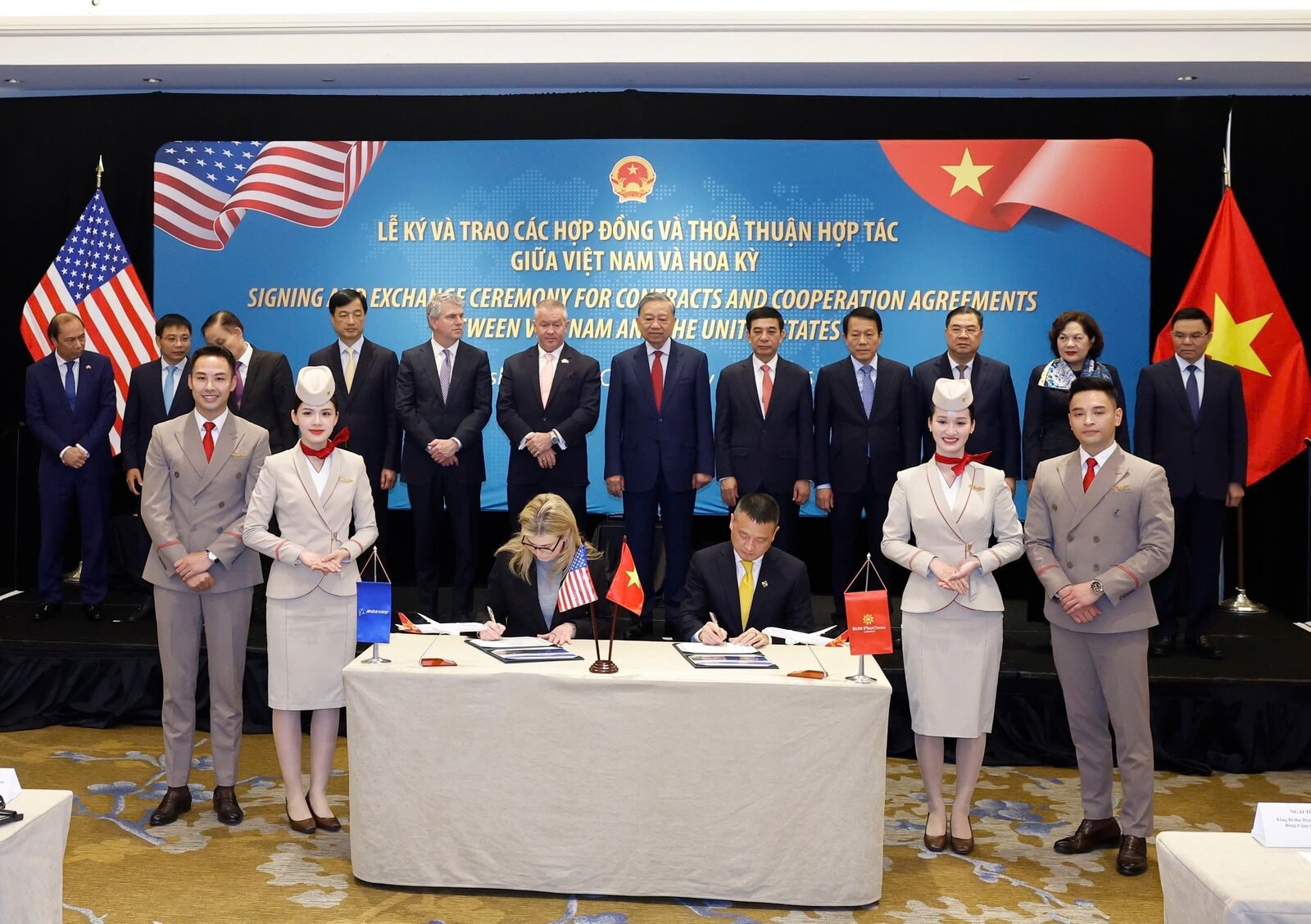 Ba hãng hàng không Việt ký loạt hợp đồng gần 1 triệu tỷ trong chuyến công tác của Tổng Bí thư Tô Lâm tại Mỹ