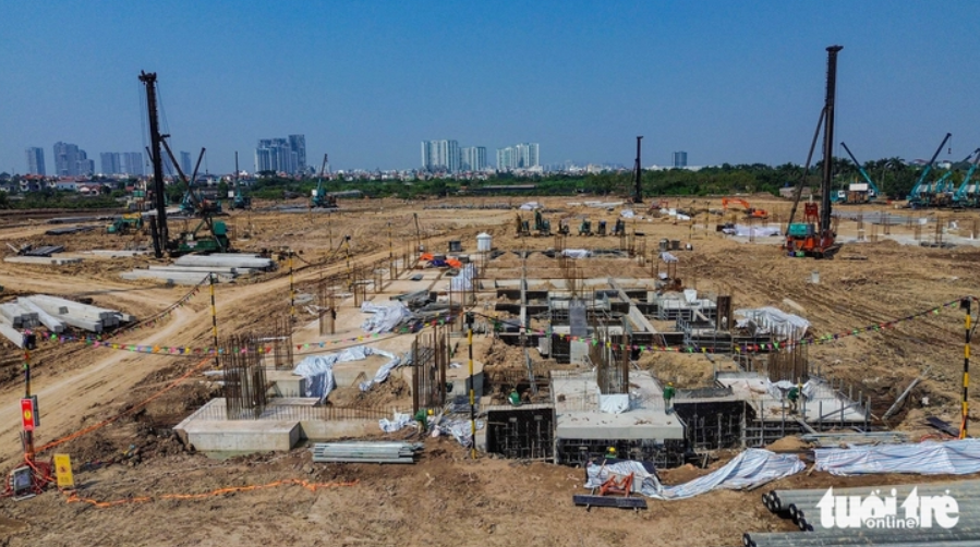 Thi công xuyên Tết, SVĐ đủ sức đăng cai World Cup của Việt Nam sắp về đích 1 Thi công xuyên Tết sân vận động 60.000 chỗ ngồi áp dụng công nghệ lần đầu tiên có tại Việt Nam- Ảnh 1.