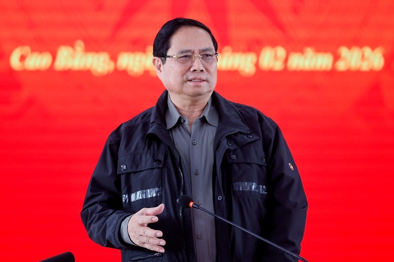 Thủ tướng Chính phủ Phạm Minh Chính tại buổi làm việc. Nguồn ảnh: Báo Chính phủ