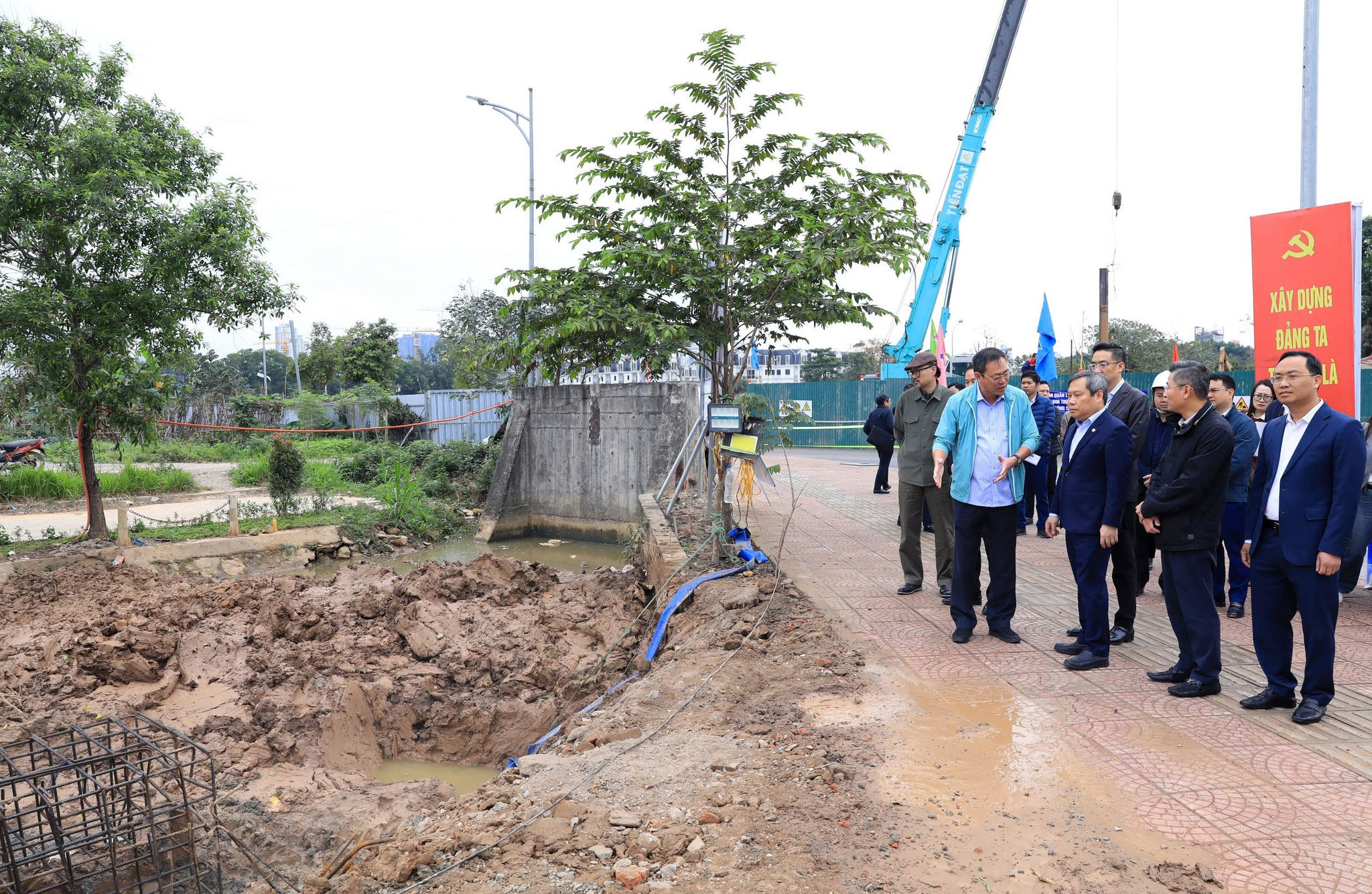 Hình ảnh tại buổi kiểm tra. Nguồn ảnh: UBND TP. Hà Nội
