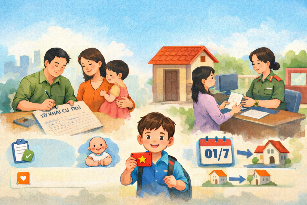 Trẻ dưới 6 tuổi có phải đăng ký thường trú, tạm trú không?- Ảnh 1.