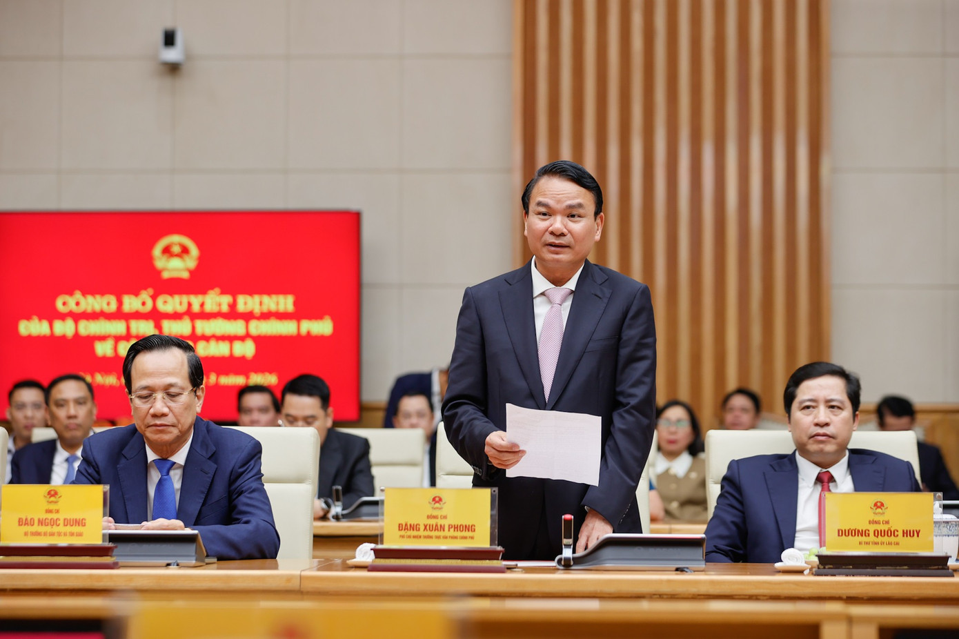 Ông Đặng Xuân Phong, Phó Chủ nhiệm Thường trực Văn phòng Chính phủ phát biểu. Ảnh: Nhật Minh 33cb7.jpg