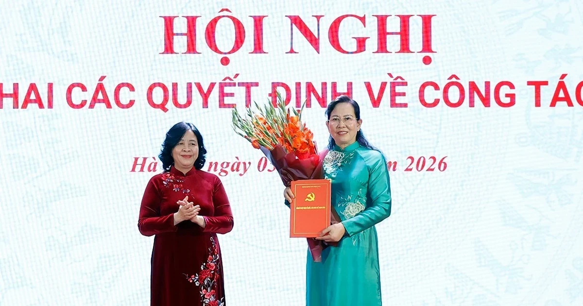 Bà Lê Thị Thủy giữ chức Bí thư Đảng ủy Trung ương Hội Liên hiệp Phụ nữ Việt Nam