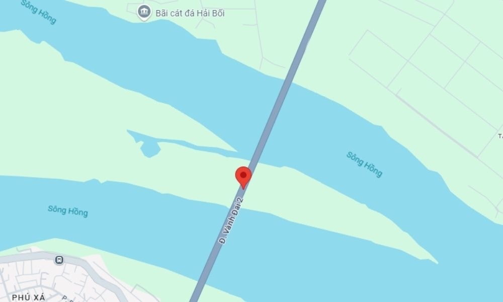 Vị trí cầu Nhật Tân Hà Nội (Ảnh- Google Maps)