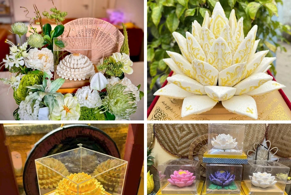 Vật phẩm thờ cúng 'nghệ thuật' hút khách dịp Rằm tháng Giêng