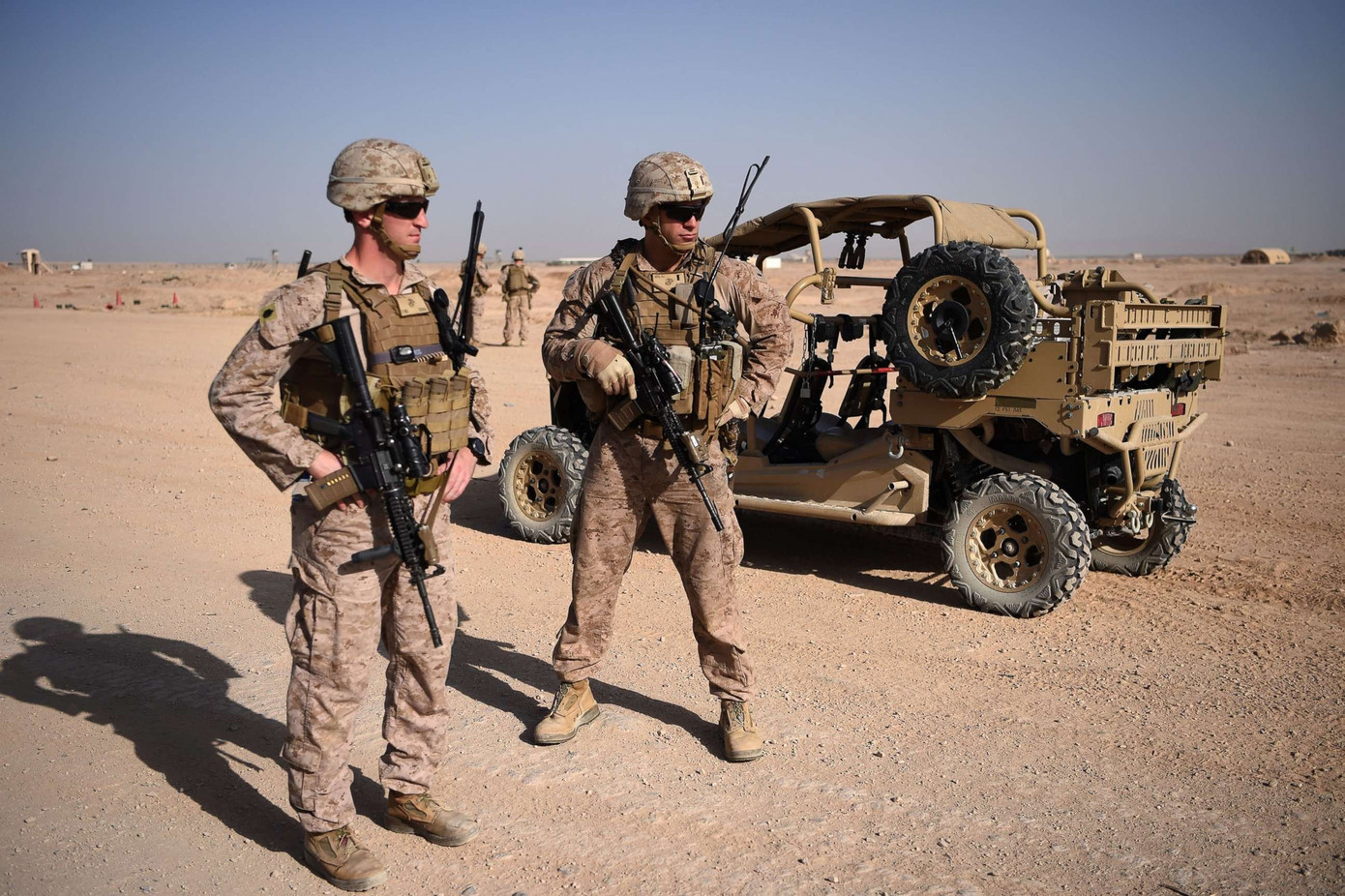 Lính thủy đánh bộ Mỹ ở Afghanistan (ảnh chụp ngày 28/8/2027). Ảnh: Getty Images. my-5.jpg