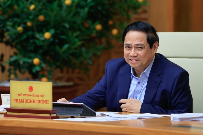 Thủ tướng Chính phủ Phạm Minh Chính tại phiên họp. Nguồn ảnh: Báo Chính phủ