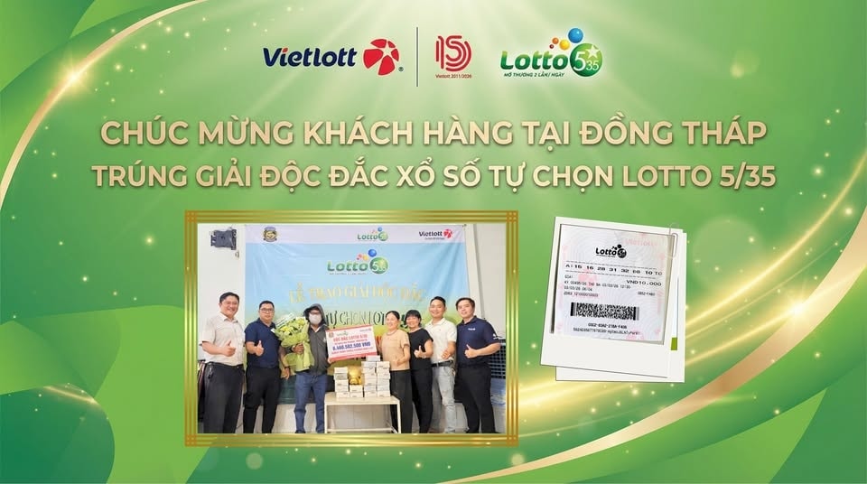 Anh T. trúng giải Độc đắc của Vietlott nhờ mua vé số sau khi tập thể dục buổi sáng