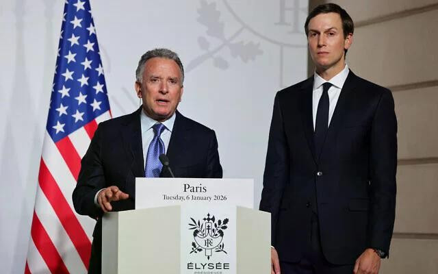 Đặc phái viên của Tổng thống Mỹ - ông Steve Witkoff và ông Jared Kushner. dpv.jpg