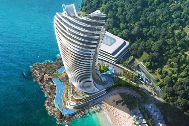Việt Nam sắp có tòa tháp chọc trời nằm nghiêng hướng biển: Cao 220m mang kiến trúc độc lạ, tọa lạc tại đặc khu lớn bậc nhất cả nước- Ảnh 3.