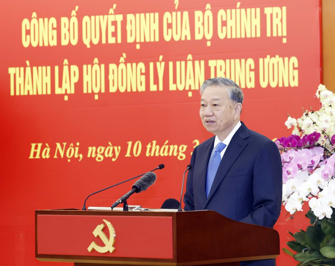 Tổng Bí thư Tô Lâm phát biểu tại hội nghị. Ảnh: TTXVN. tienphong-103tbttl.jpg